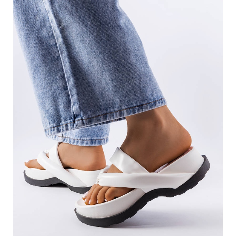 PA1 Sandalias de plataforma blancas de Lachapelle blanco 2