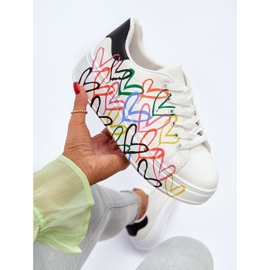 Zapatillas Mujer Con Corazones Blanco Claral 2
