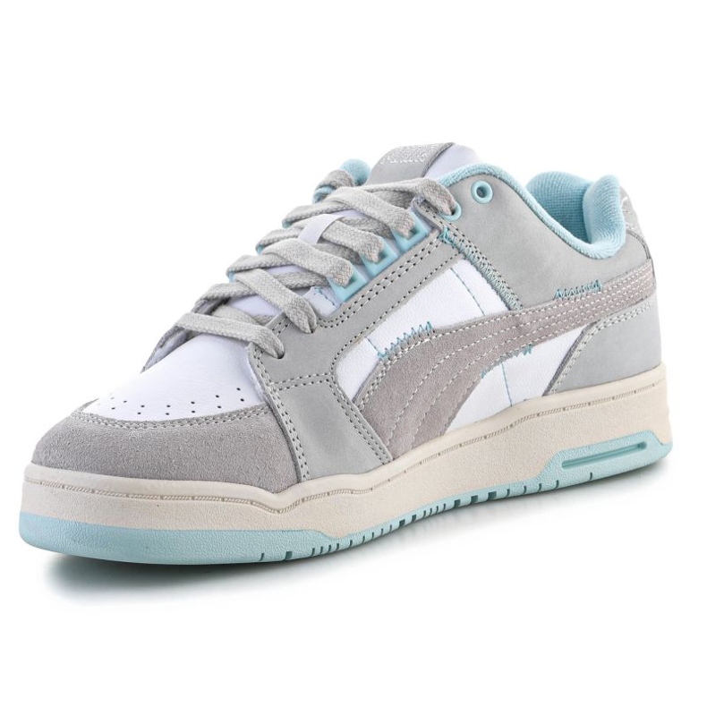 Zapatos deportivos femeninos puma slipstream lo cosido 386576-01 gris 4