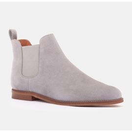 Marco Shoes Botas Chelsea grises Iggy beige 1