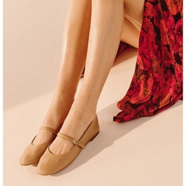 Marco Shoes zapatillas de ballet emma beige 5