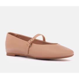 Marco Shoes zapatillas de ballet emma beige 1