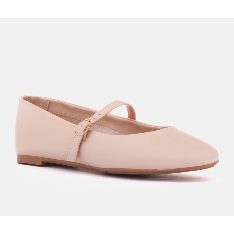 Marco Shoes zapatillas de ballet emma beige 1
