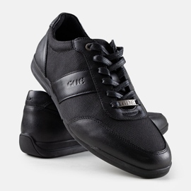 Zapatillas negras de hombre GOE NN1N4004 negro 3
