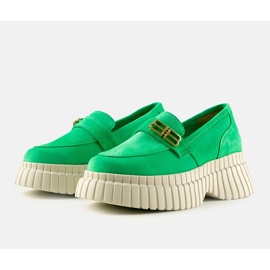 Zapatos karino ante verde 1