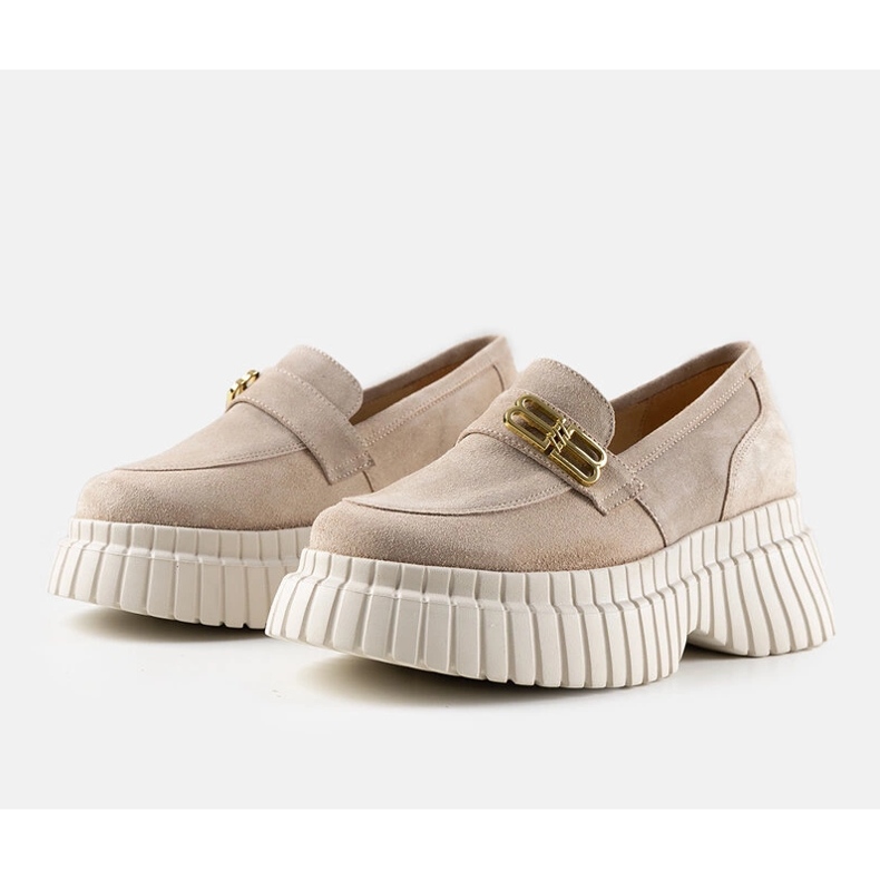 Zapatos Karino ante beige 1