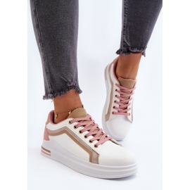 Zapatillas De Mujer Beige Con Purpurina Elnami blanco 4
