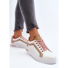 Zapatillas De Mujer Beige Con Purpurina Elnami blanco 5