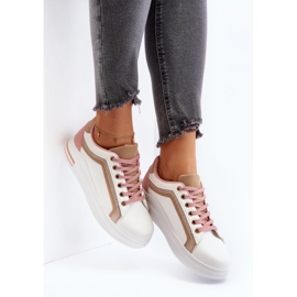 Zapatillas De Mujer Beige Con Purpurina Elnami blanco 8