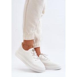 Zapatillas de Mujer Caladas Blancas Unassemia blanco 2