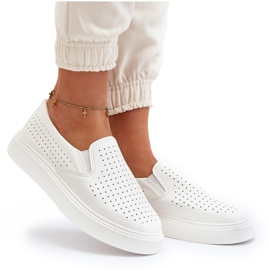 Zapatillas Slip-on Caladas de Mujer Blanco Echossia 10