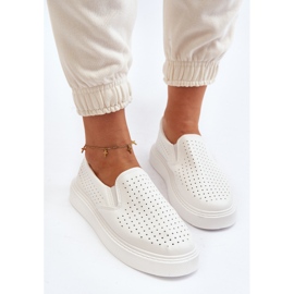 Zapatillas Slip-on Caladas de Mujer Blanco Echossia 6