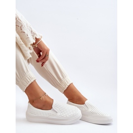Zapatillas Slip-on Caladas de Mujer Blanco Echossia 1