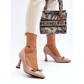 Vinceza Botas de piel ecológica Kismetti beige 4