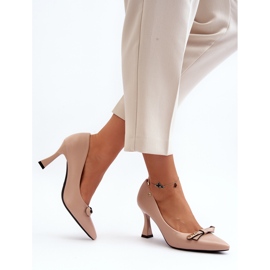 Vinceza Botas de piel ecológica Kismetti beige 7