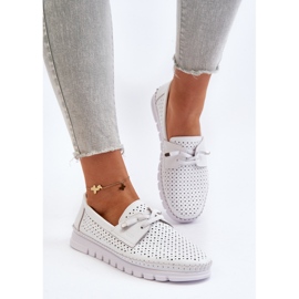 Vinceza Zapatos Mujer Piel Calada, Blanco Darnissa 5