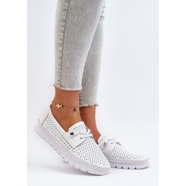 Vinceza Zapatos Mujer Piel Calada, Blanco Darnissa 2