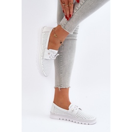 Vinceza Zapatos Mujer Piel Calada, Blanco Darnissa 3