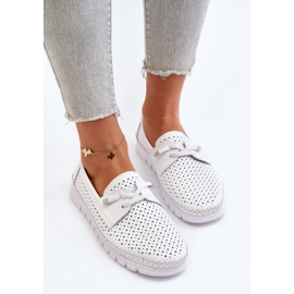 Vinceza Zapatos Mujer Piel Calada, Blanco Darnissa 6