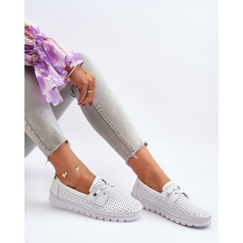 Vinceza Zapatos Mujer Piel Calada, Blanco Darnissa 8