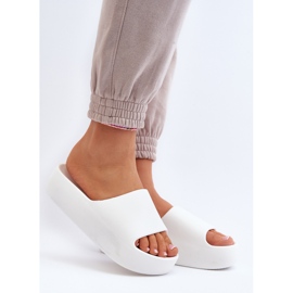 Chanclas de Mujer Suela Gruesa Blanco Oreithano 2