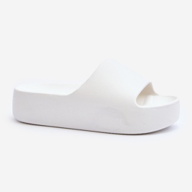 Chanclas de Mujer Suela Gruesa Blanco Oreithano 1