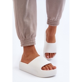 Chanclas de Mujer Suela Gruesa Blanco Oreithano 4