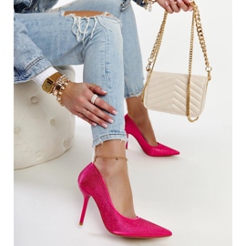 Tacones Liena rosa oscuro rosado 1