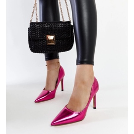 Stilettos Wines charol rosa rosado 1