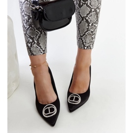 Tacones negros con circonitas Elife 4