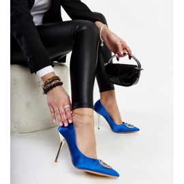 Tacones Elife azules con circonitas 1