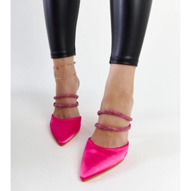 Chanclas de tacón rosas de Raffaelina rosado 1