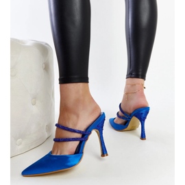 Chanclas de tacón azules de Raffaelina 4