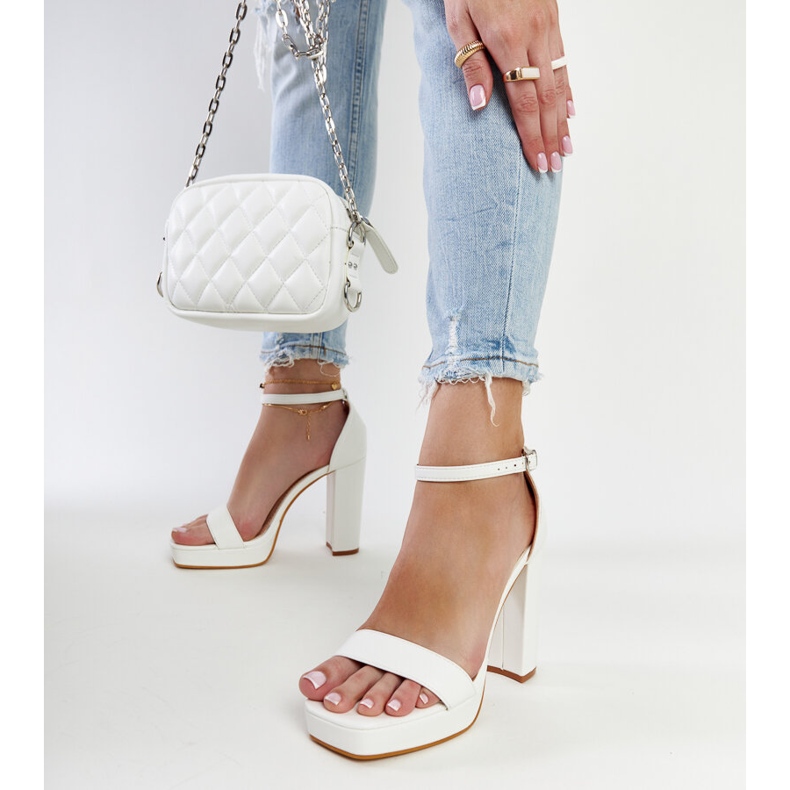 Sandalias de tacón Nariman blancas blanco 1 Sandalias de tacón Nariman blancas blanco 1