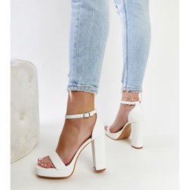 Sandalias de tacón Nariman blancas blanco 4