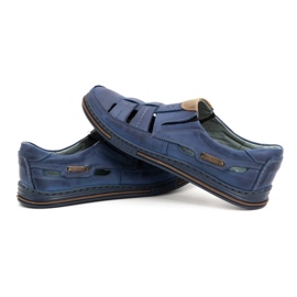 Polbut Zapatos calados hombre 06 para verano - azul marino y marrón 4 Polbut Zapatos calados hombre 06 para verano - azul marino y marrón 4