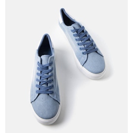 Deportivas hombre Cinq azul claro 2