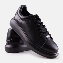 Zapatillas negras de hombre GOE KK1N4004 negro 3