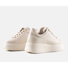 Deportivas Karino de piel beige 2