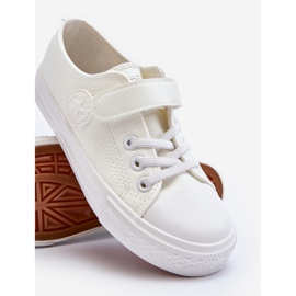 Deportivas Infantiles Piel Velcro Blanco Delmara 5