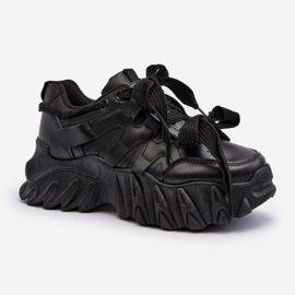 Zapatillas de Mujer con Suela Gruesa Negro Ellerai 1