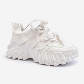 Zapatillas de mujer con suela gruesa, blanco Ellerai 1 Zapatillas de mujer con suela gruesa, blanco Ellerai 1