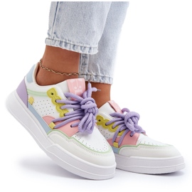 Deportivas Mujer Piel Ecológica Multicolor Avaalis blanco 10