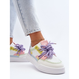 Deportivas Mujer Piel Ecológica Multicolor Avaalis blanco 5
