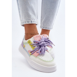 Deportivas Mujer Piel Ecológica Multicolor Avaalis blanco 6