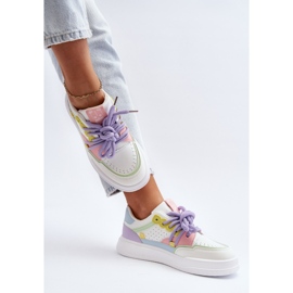 Deportivas Mujer Piel Ecológica Multicolor Avaalis blanco 9