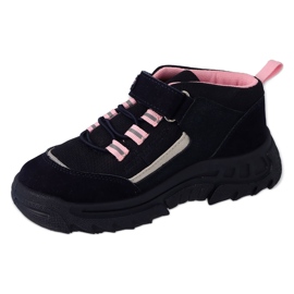 Zapatos befado niño marino/rosa 515Y001 negro 2