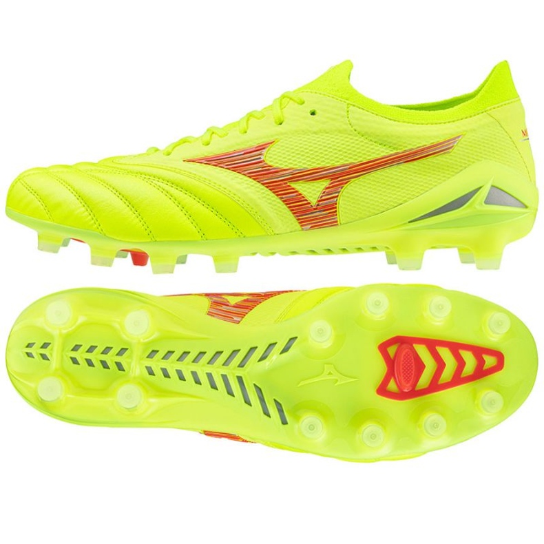 Zapatillas de fútbol Mizuno Morelia Neo Vi Beta Japan Mix Md M P1GA244045 amarillo 1