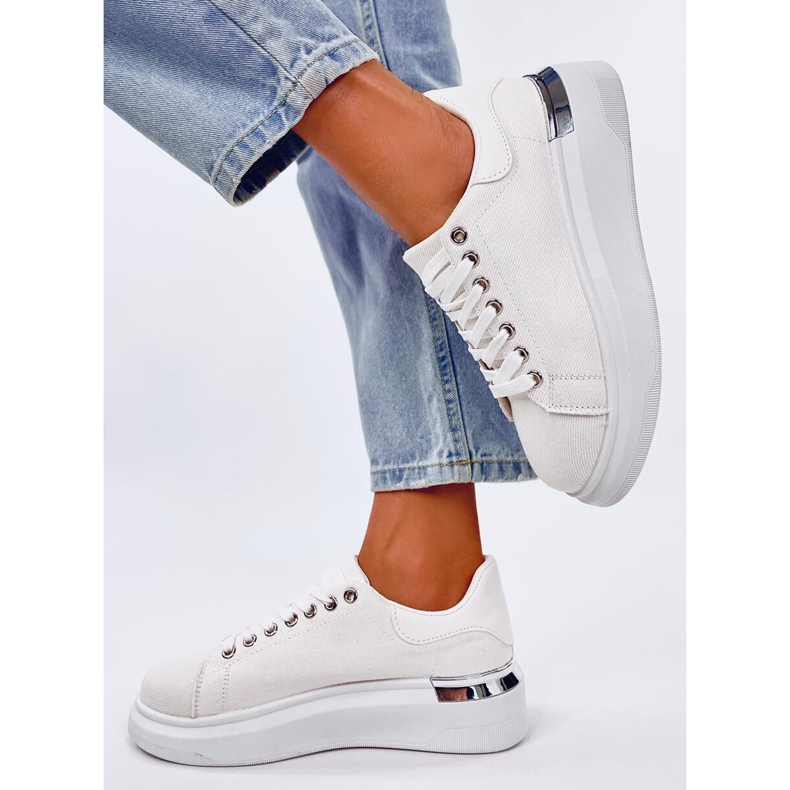 Zapatillas cuña lona blanca blanco 1 Zapatillas cuña lona blanca blanco 1