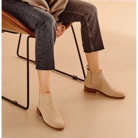 Marco Shoes Botín Chelsea de ante con goma 2210B-813-1 beige 5